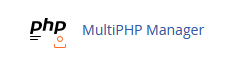The MultiPHP Manager icon in the Software section of the cPanel home screen