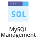 The MySQL Management icon under the Account Manager section of the DirectAdmin sidebar